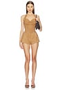 view 5 of 6 Reyes Suede Short in Caramel