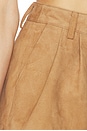 view 6 of 6 Reyes Suede Short in Caramel