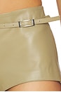 view 6 of 6 Marseille Leather Short in Musgo