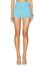 view 1 of 6 Sandra Knit Short in Metallic Aqua
