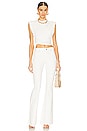 view 4 of 4 JEANS ACAMPANADOS DE TIRO MEDIO MOORE in Washed White