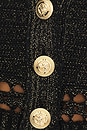view 5 of 5 Nico Cardigan in Black & Gold