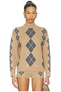 view 1 of 5 Alberte Embellished Sweater in Latte & Dusk