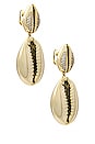 view 1 of 3 Vida Shell Earring in Gold