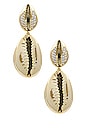 view 3 of 3 Vida Shell Earring in Gold