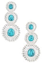view 1 of 2 Orabella Earring in Turquoise & Silver