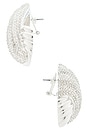 view 2 of 2 Leanne Earring in Silver & Pave