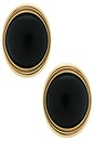 view 1 of 2 Sanaa Earring in Gold & Black