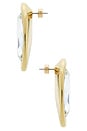 view 2 of 2 Salma Earring in Gold & Clear