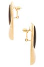 view 2 of 2 Blare Earring in Tigers Eye & Gold
