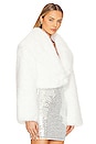 view 3 of 5 Cadence Faux Fur Coat in White