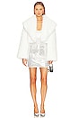 view 5 of 5 Cadence Faux Fur Coat in White