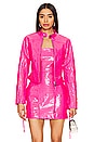 view 1 of 5 Brynn Leather Jacket in Paradise Pink