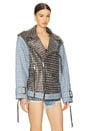view 3 of 6 Rebel Jacket in Tangier & Silver