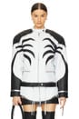 view 2 of 5 Givana Leather Jacket in White & Black