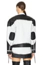 view 4 of 5 Givana Leather Jacket in White & Black