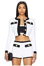 view 1 of 6 Ainsley Jacket in White & Black