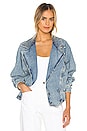 view 1 of 5 Ellie Denim Jacket in Light Wash Denim