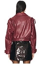 view 3 of 4 Einsley Leather Jacket in Port