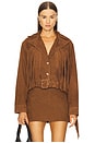 view 2 of 6 Vonda Suede Jacket in Toffee