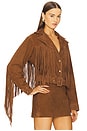 view 3 of 6 Vonda Suede Jacket in Toffee