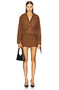 view 6 of 6 Vonda Suede Jacket in Toffee