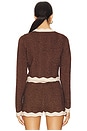view 3 of 5 Dallys Knit Jacket in Metallic Chestnut & Bone