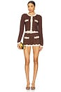 view 4 of 5 Dallys Knit Jacket in Metallic Chestnut & Bone