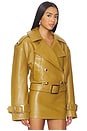 view 2 of 4 Malene Leather Jacket in Ochre