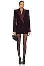 view 4 of 4 Reffie Velvet Blazer in Port