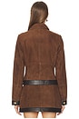 view 3 of 4 Nanna Jacket in Chocolate & Tobacco
