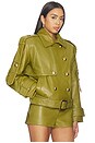 view 2 of 4 Yseld Leather Jacket in Basil