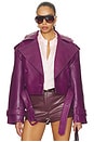 view 2 of 5 Malene Leather Jacket in Violette