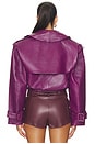 view 5 of 5 Malene Leather Jacket in Violette