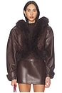 view 2 of 5 Jia Leather Jacket in Mahogany