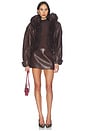 view 6 of 5 Jia Leather Jacket in Mahogany