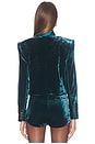 view 4 of 4 Alto Velvet Jacket in Sarcelle