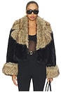 view 2 of 5 Beso Jacket in Black & Bourbon
