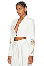 view 3 of 6 Palazza Blazer in White
