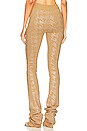 view 3 of 5 Desiree Pants in Caramel & Silver Houndstooth