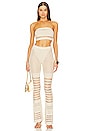 view 4 of 5 Tatiana Pant in Ivory/gold