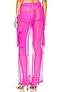 view 3 of 4 Viviane Silk Pant in Neon Pink