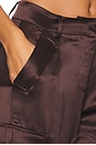 view 6 of 6 PANTALON CARGO ANDRE in Dark Chocolate