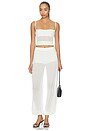 view 5 of 6 Devyn Pant in White