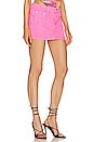 view 2 of 4 Ambrose Denim Skirt in Neon Pink