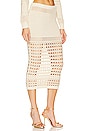 view 2 of 5 Raya Skirt in Ivory And Gold in Ivory & Gold