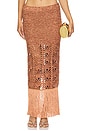 view 1 of 4 Naida Skirt in Metallic Brown