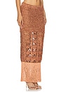 view 2 of 4 Naida Skirt in Metallic Brown