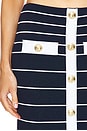 view 6 of 6 Clarissa Skirt in Navy/white