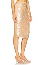 view 2 of 6 Riley Sequin Skirt in Honey Beige